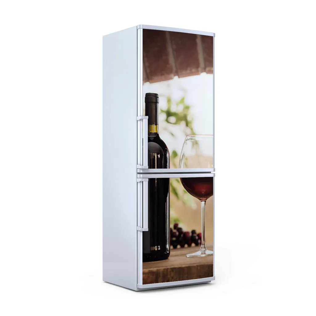 Magnete Dekorative - 70 cm x 190 cm - Küche - Magnetmatte Kühlschrankmagnete - Flasche Rotwein